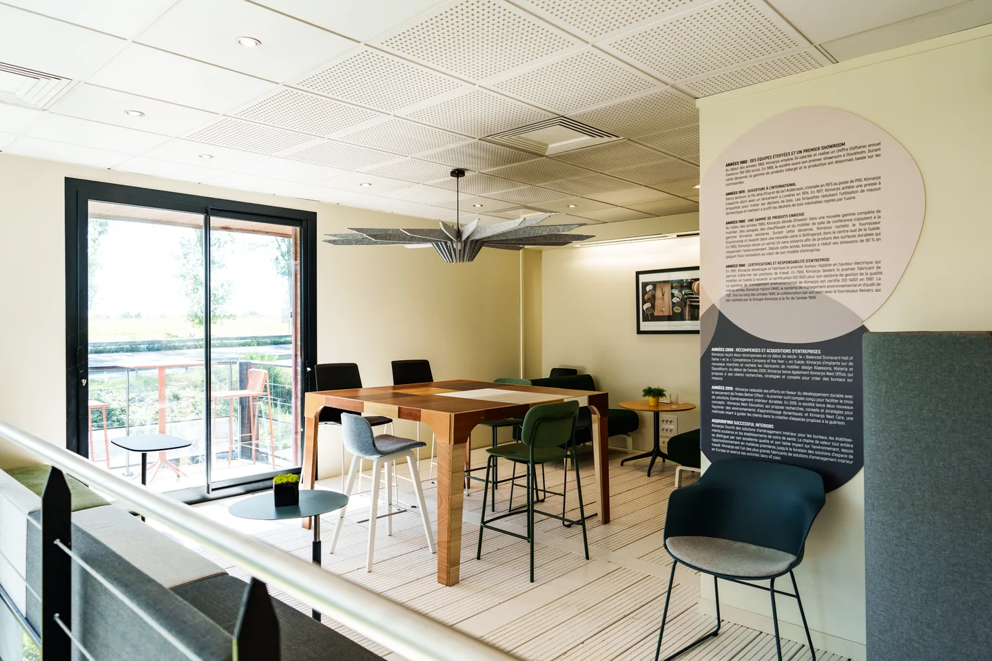 Espace intérieur et mobilier d’un établissement.